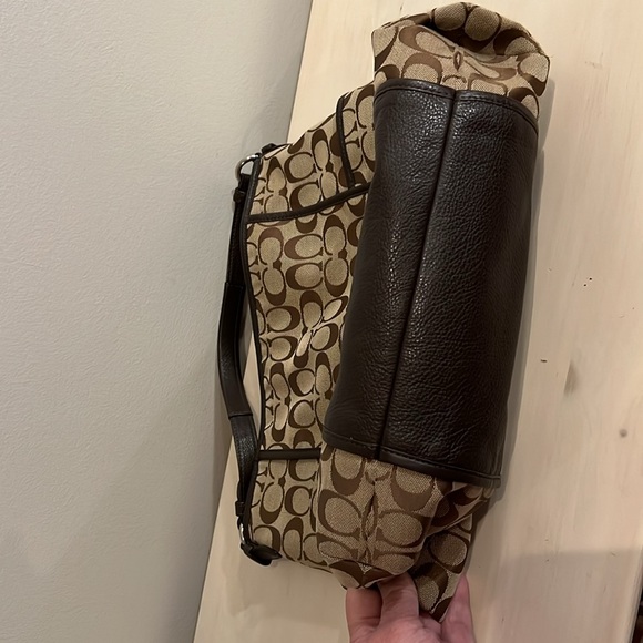 Coach signature leather trim hobo - Picture 5 of 10